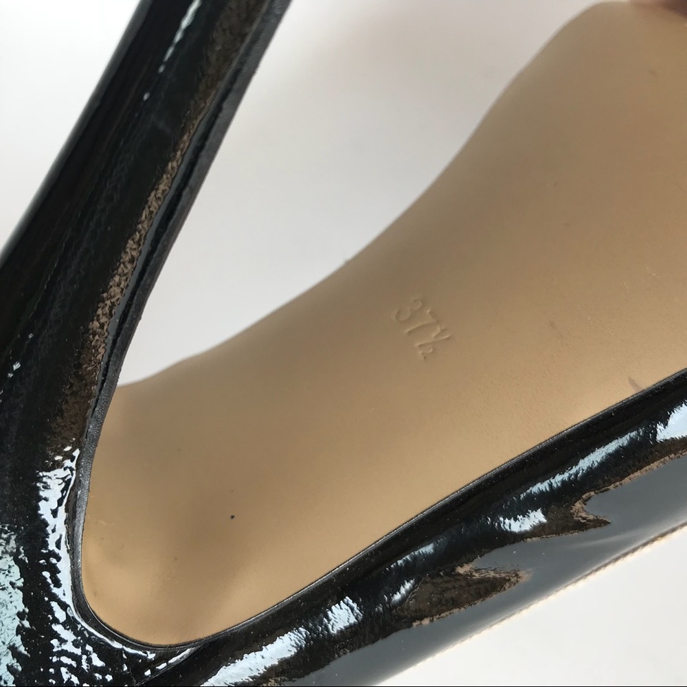 French Connection Black Peep Toe heel Size 7 1/2 - Picture 7 of 7
